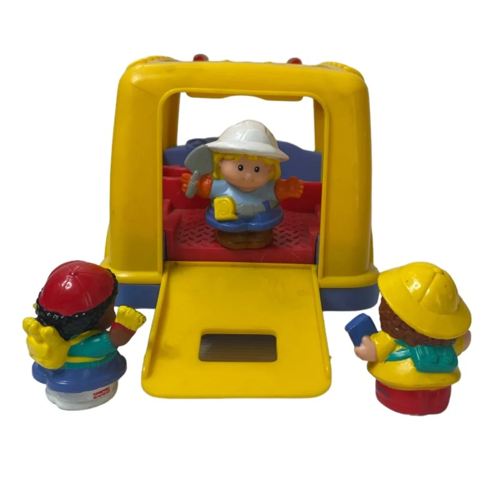 Little People Little Movers Yellow School Bus 2001 Vintage Fisher Price Toy Set